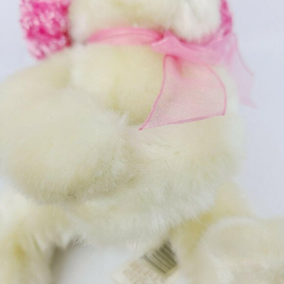 Dan Dee Bear Plush Easter Spring Pink Floppy Hat Flower Scarf Stuffed Animal - Picture 5 of 10